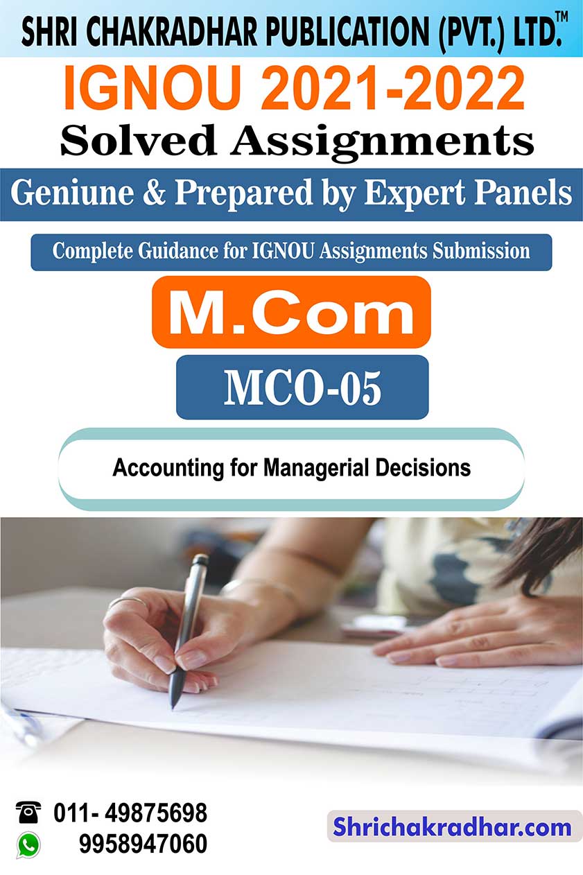 ignou mco 05 solved assignment 2021 22